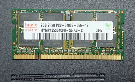 DDR2 のメモリの形状