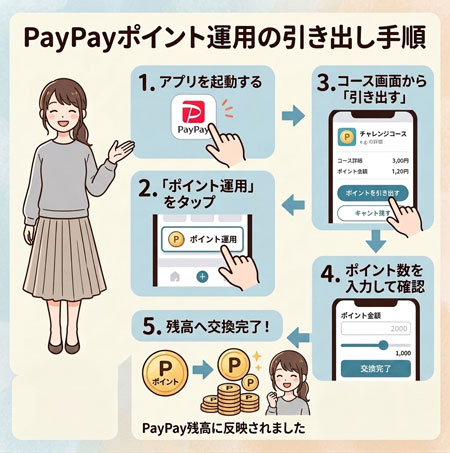 PayPayポイント運用の引き出し手順