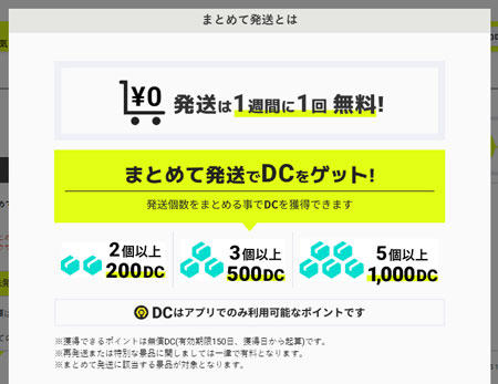 景品の配送依頼を行う