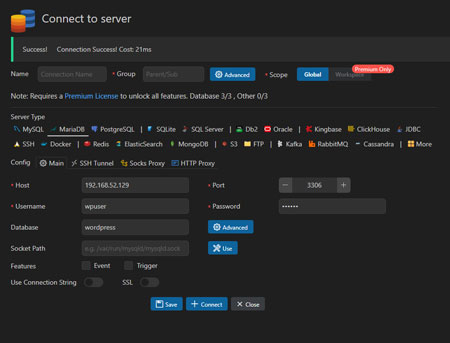 新規接続先を登録する