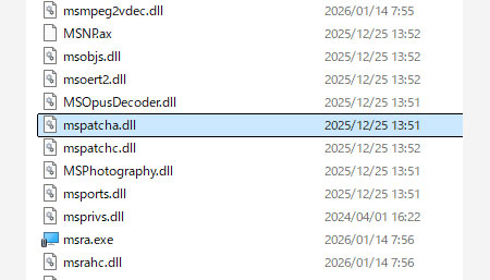 C:\Windows に配置する