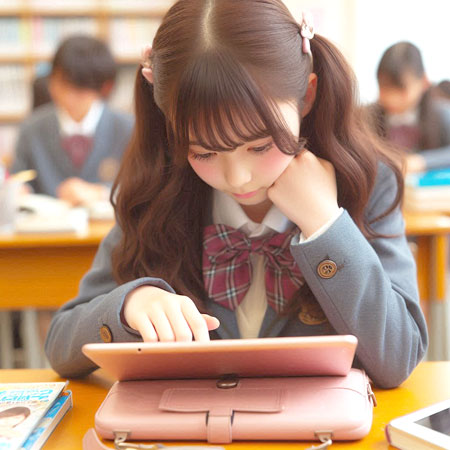 学校のタブレットにアプリを入れたり好きなサイトを見たい