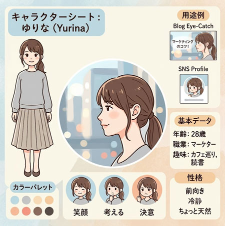 AI で作成したキャラクターシート