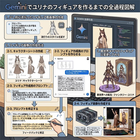オリジナルフィギュア画像作りの流れ